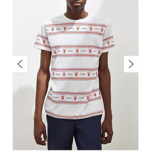 Urban Outfitters Playboy‎ Men’s Striped Tee Size Small